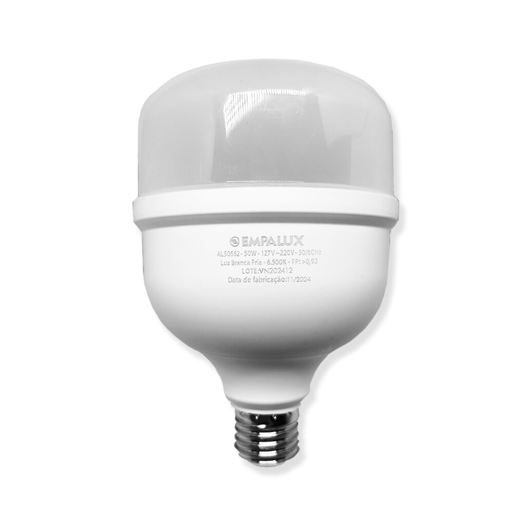 Lâmpada Alta Potência LED 50W Bivolt 6.500K E27 – AL50662