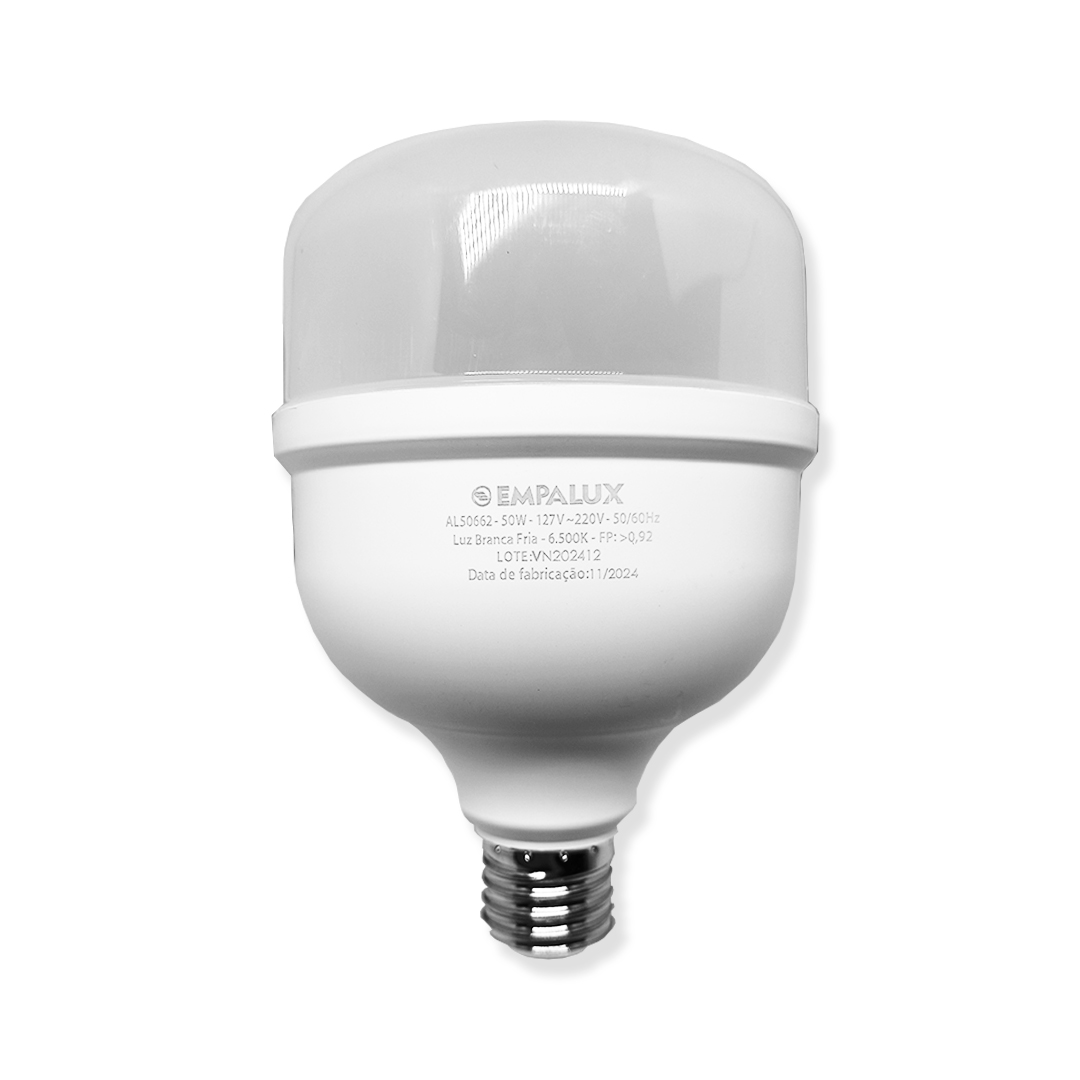 Lâmpada Alta Potência LED 50W Bivolt 6.500K E27 – AL50662