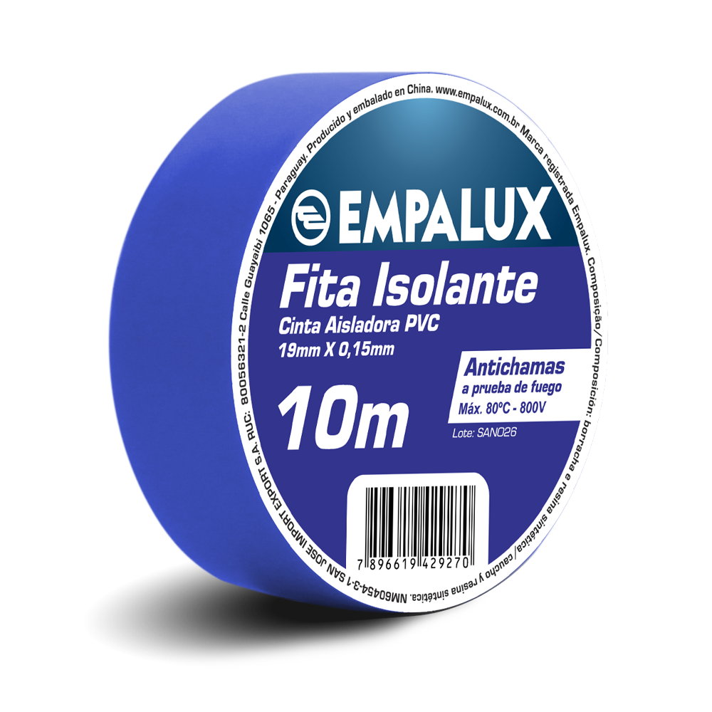 Fita Isolante Azul 10M – FI10301