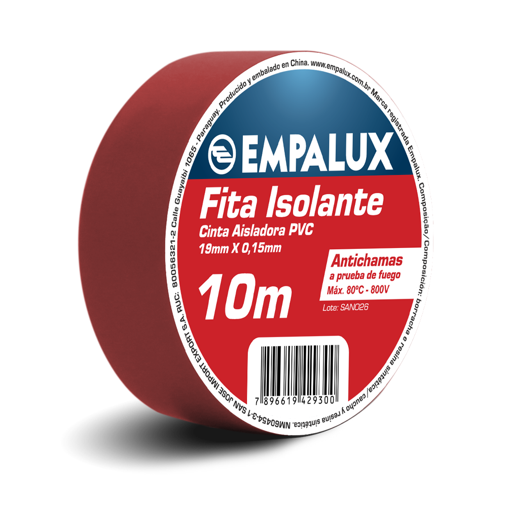 Fita Isolante Vermelha 10M – FI10901