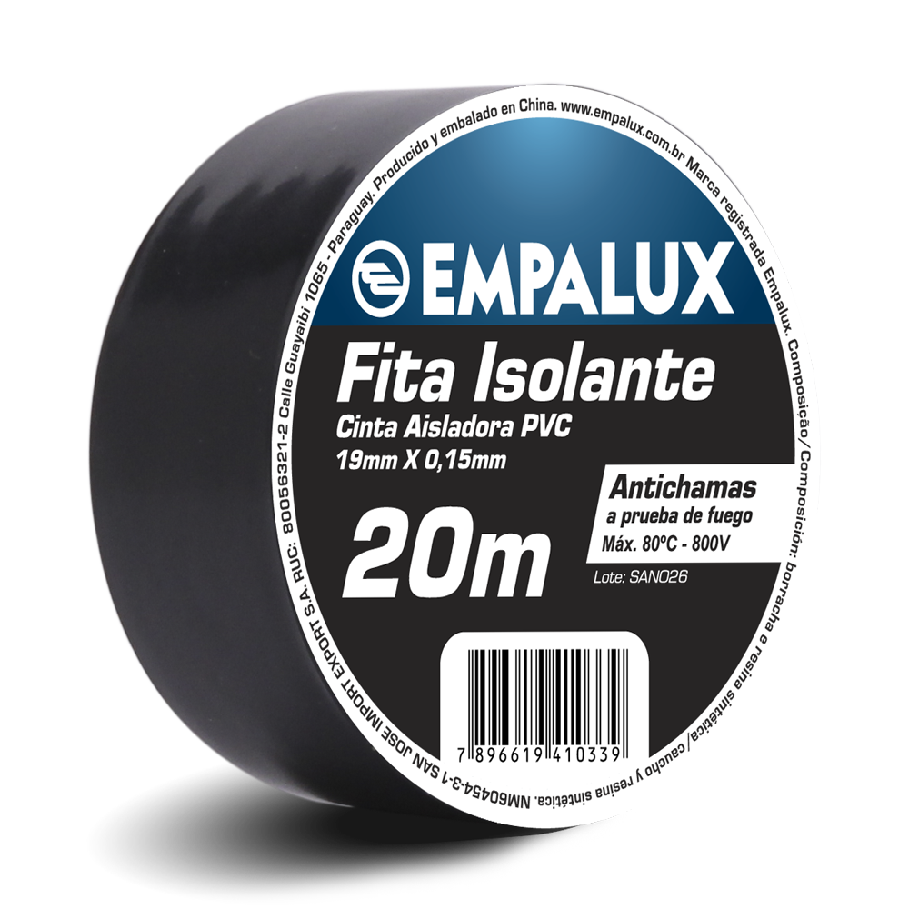 Fita Isolante Preta 20M – FI20201