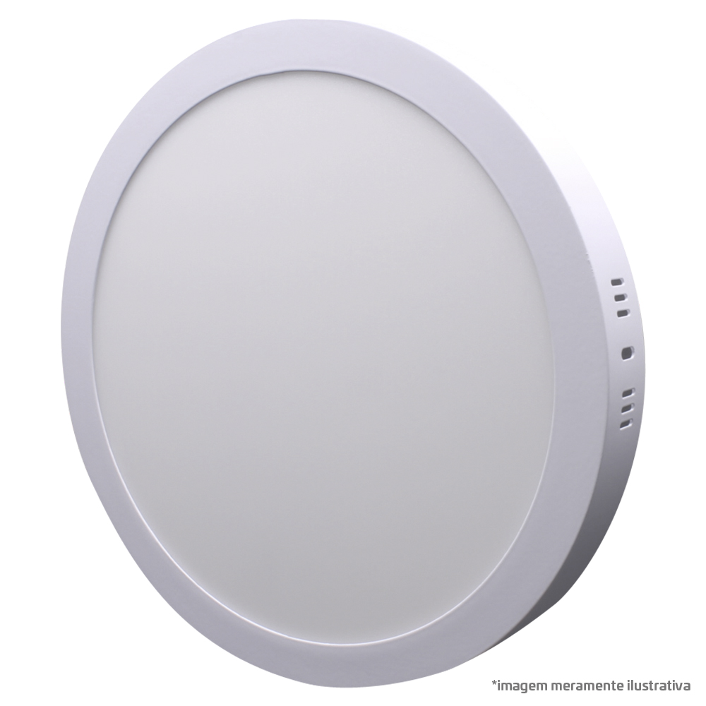 Painel LED Redondo 24W Bivolt 6.500K Embutir – LD32486