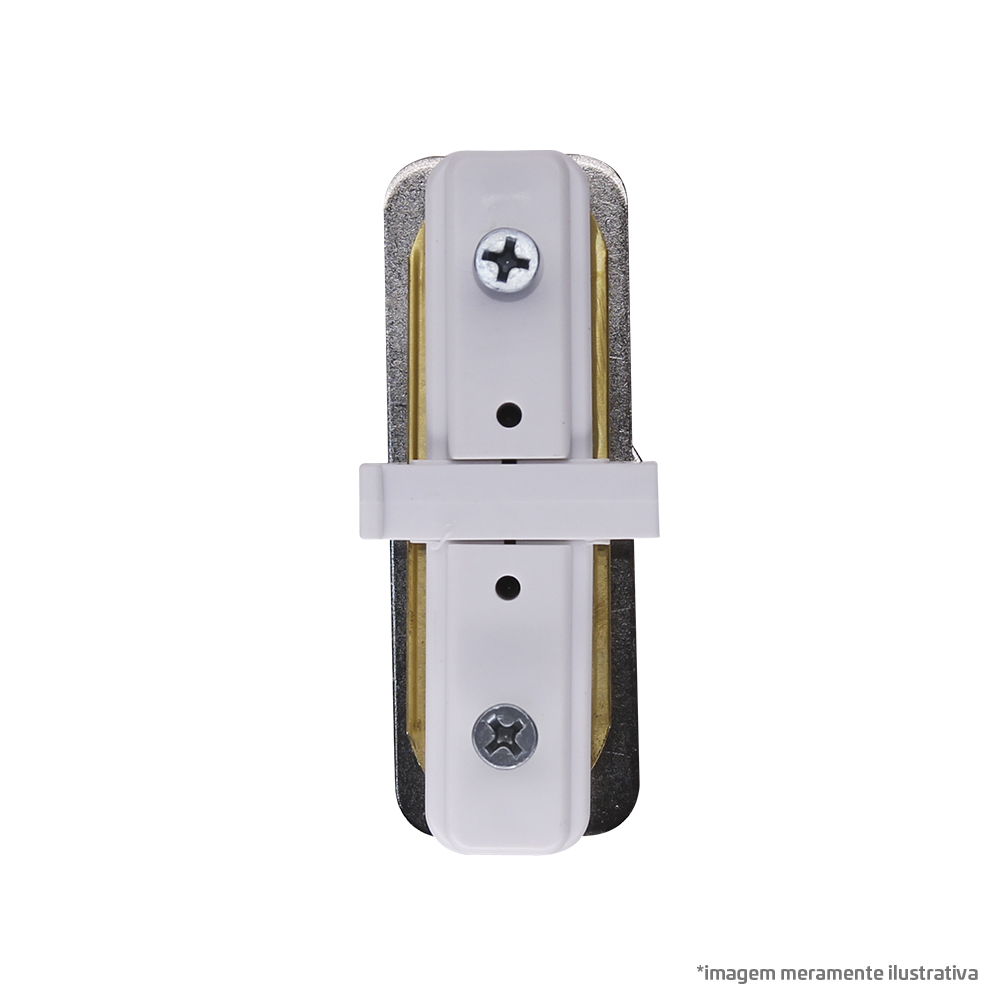 Conector para Trilho Branco – Reto -TS00012
