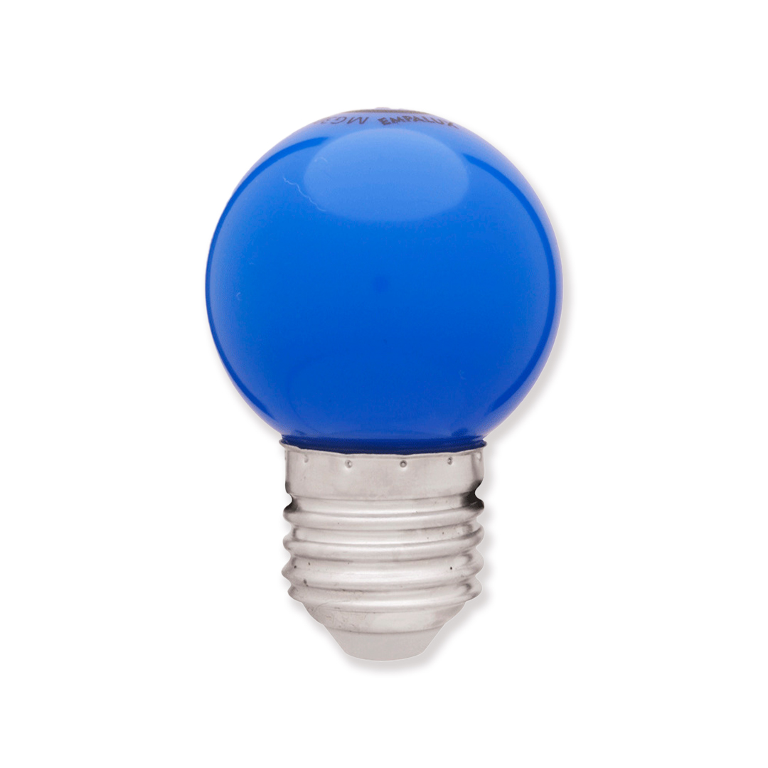 Lâmpada Mini Globo LED 1,5W 127V Azul E27 – MG10132