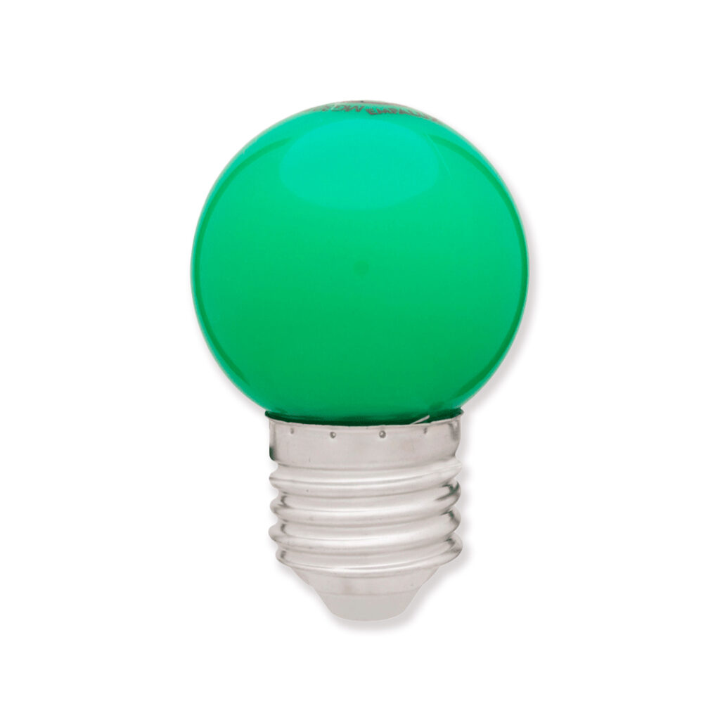 Lâmpada Mini Globo LED 1,5W 127V Verde E27 – MG10182