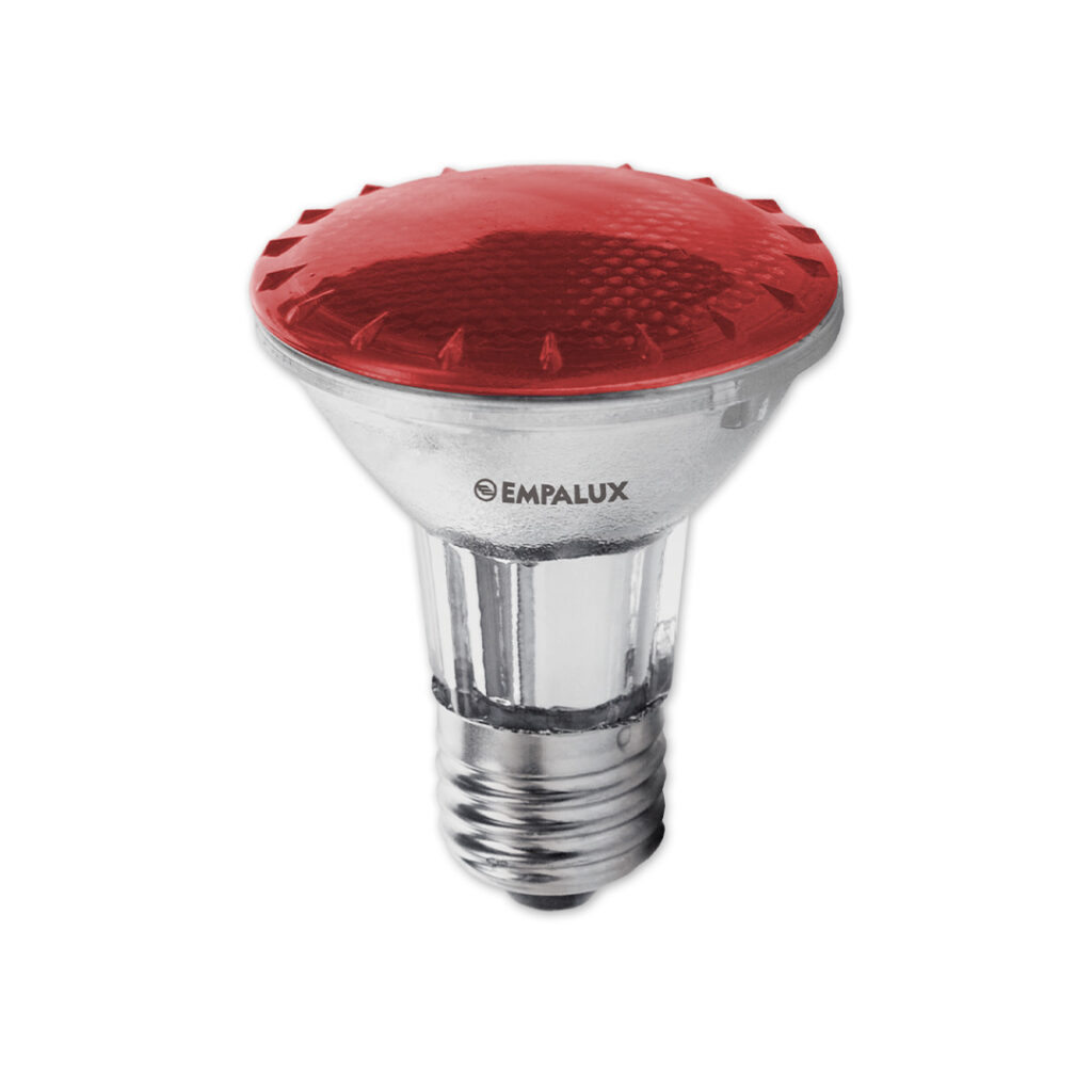 Halógena PAR 50W Vermelha 127V – PR10519 (PAR20)
